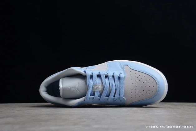 Official Maikesneakers DC0774-050 1 Low University (W) Blue Jordan 0716